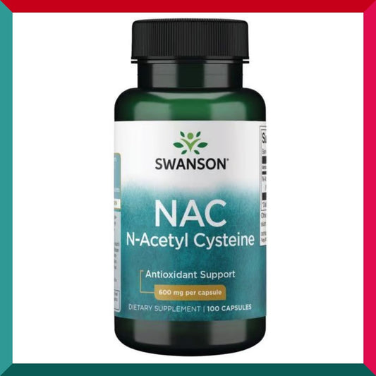 史雲生 - 美國特強 NAC N-乙酰半胱氨酸 600毫克 100粒 (適合關注肝腎健康 心肺健康 腦部健康 穀胱甘肽重要組合支持肝健康) 平行進口 (參考效期:10/2025*)