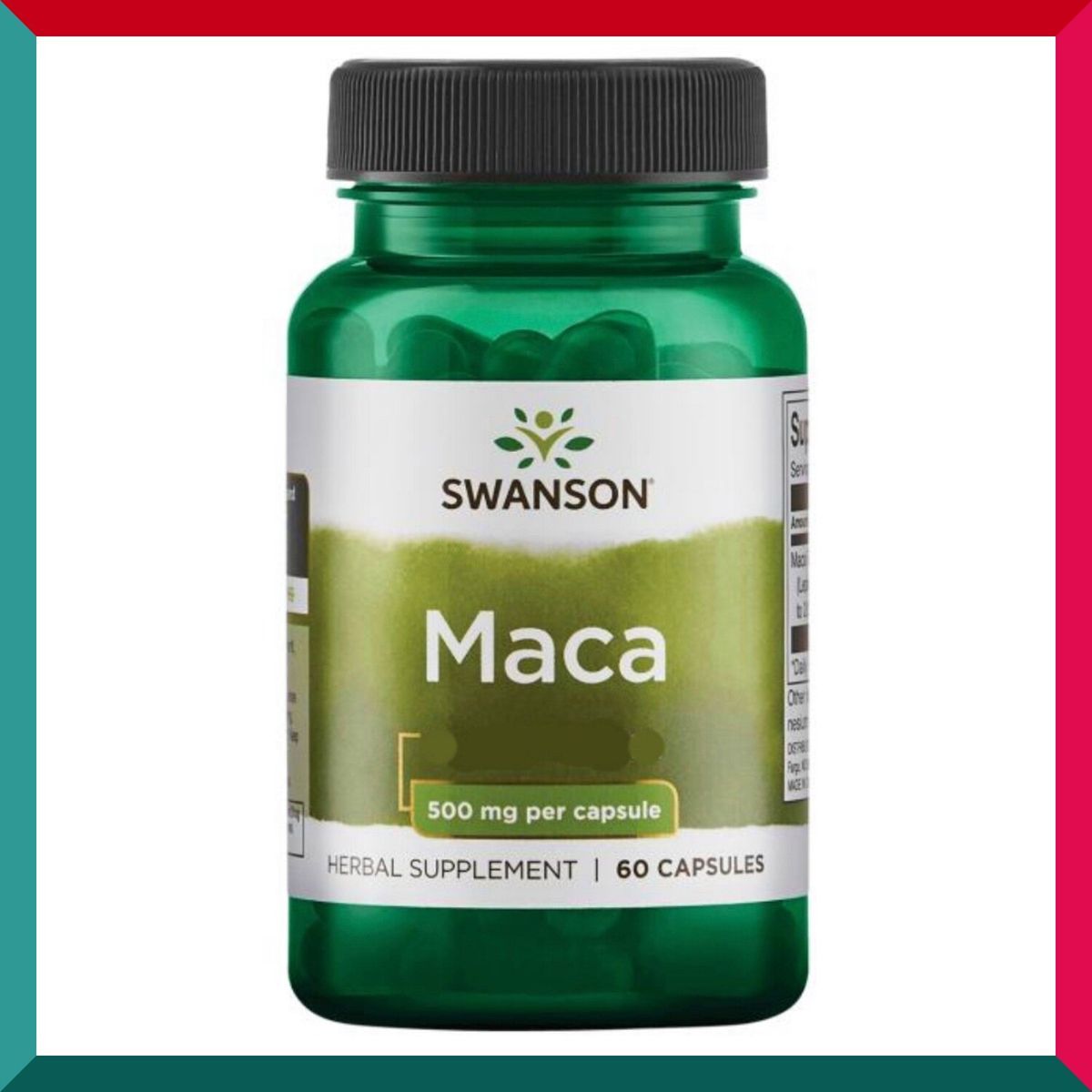 史雲生 - 斯旺森激情瑪卡4:1濃縮精華膠囊500毫克(相當於2000毫克瑪卡) 60粒 男性健康 女性健康 滋補增強體力(參考效期:03/2027*)