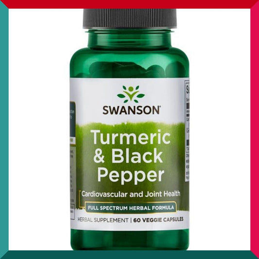 史雲生 - 天然有機薑黃黑胡椒草本精華600毫克60粒素食胶囊 (參考效期:07/2026*)