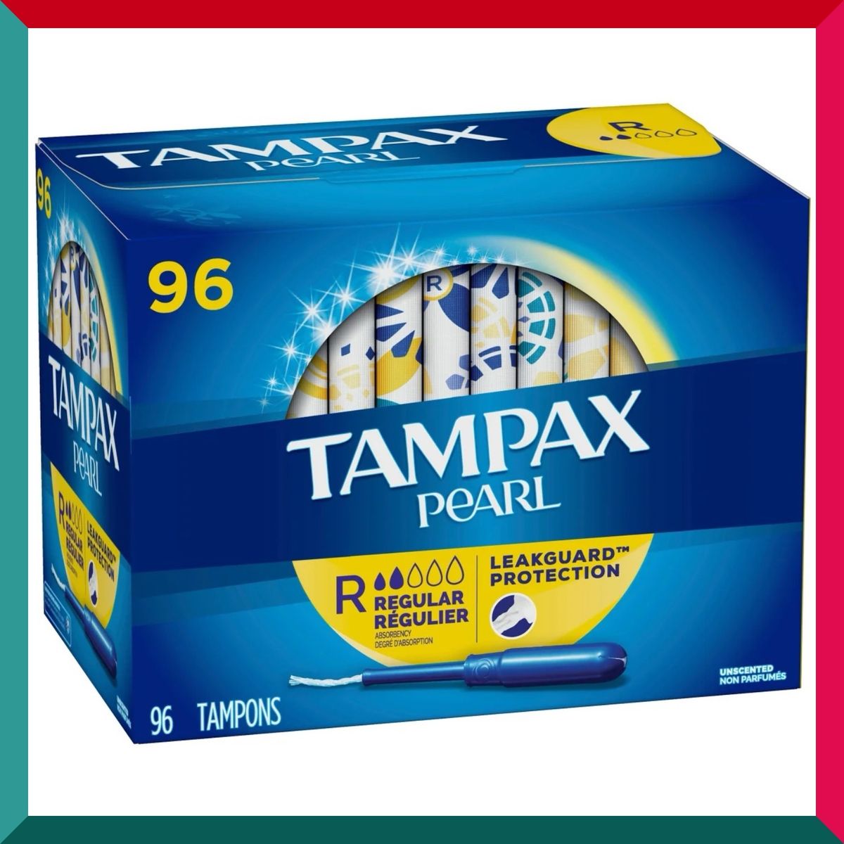 Tampax - Tampax Pearl 普通衛生棉條,96 支