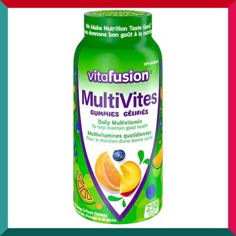 Vitafusion - 天然成人全效多種維他命橡皮軟糖250 粒超值裝 平行進口 (參考效期:12/2025*)