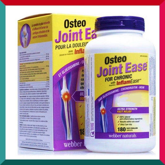 Webber Naturals - 健骨寶多合一 (專利配方- 葡萄糖胺+ 軟骨素+甲基硫化甲烷) 超值禮品盒裝180粒 (參考效期:06/2028*)