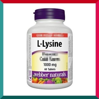 Webber Naturals - 特強 L-賴氨酸 (1000 毫克) 60片 抗病毒 增高 平行進口 (參考效期:06/2028*)