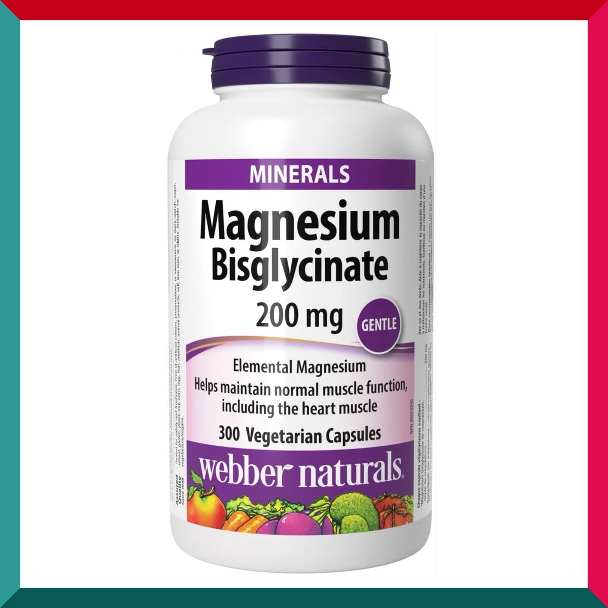 Webber Naturals - 維柏健雙甘氨酸鎂 200毫克 300粒超值裝 骨骼關節牙齒健康鎮靜神經(參考效期:10/2028*)