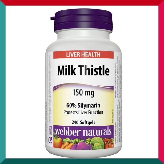 Webber Naturals - 護肝乳薊精華 (150 毫克) 240 粒軟膠囊 (參考效期: 03/2028*)
