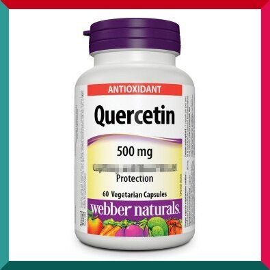 Webber Naturals - 維柏健天然槲皮素500毫克60粒素食膠囊 抗疫 增強免疫力抵抗力 補肺益氣 防敏 洋蔥素槲黃素平行進口 (參考效期:11/2027*)