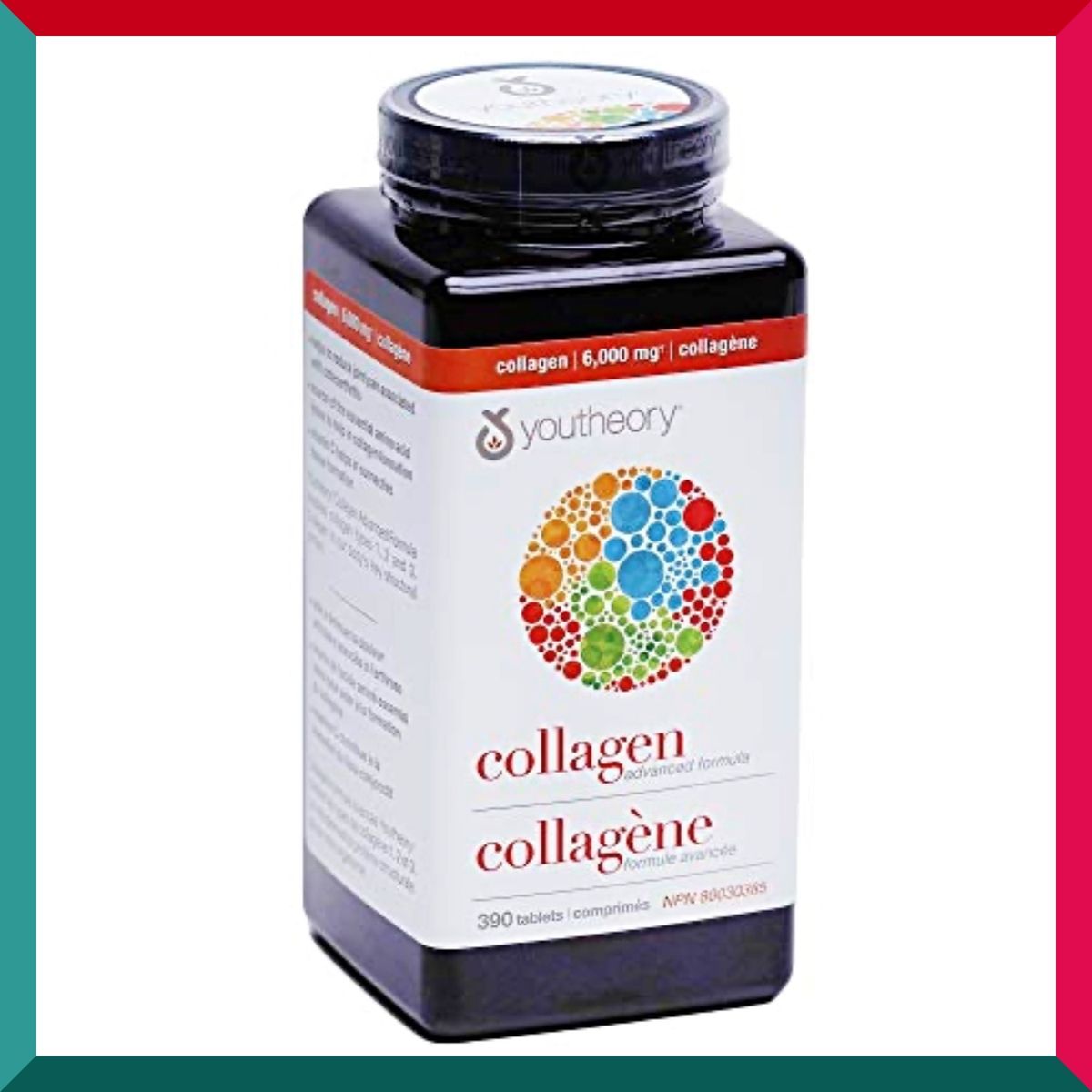 Youtheory - 390粒超值裝! 水解膠原蛋白維他命C 加強配方 改善頭髮 美肌美甲 護關節 補充氨基酸 平行進口 (參考效期: 01/2027*)