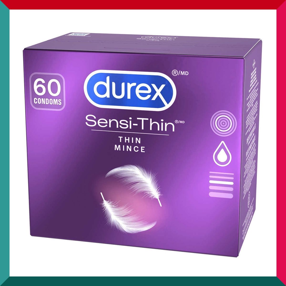 Durex - Durex Sensi-thin Lubricated Condoms 60 Counts new packing (EXP: 11/2029*)