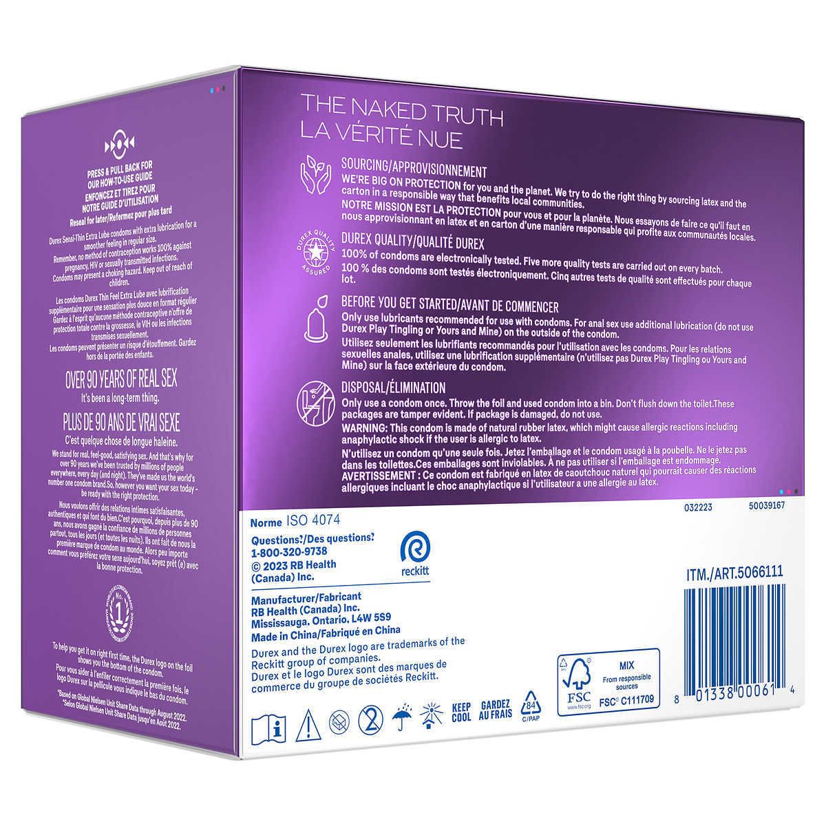 Durex - Durex Sensi-thin Lubricated Condoms 60 Counts new packing (EXP: 11/2029*)